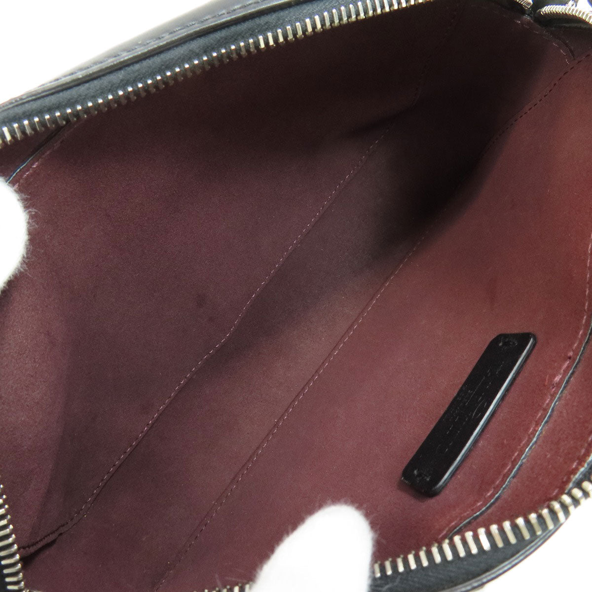 Valentino Shoulder Bag Calfskin Black Logo Women