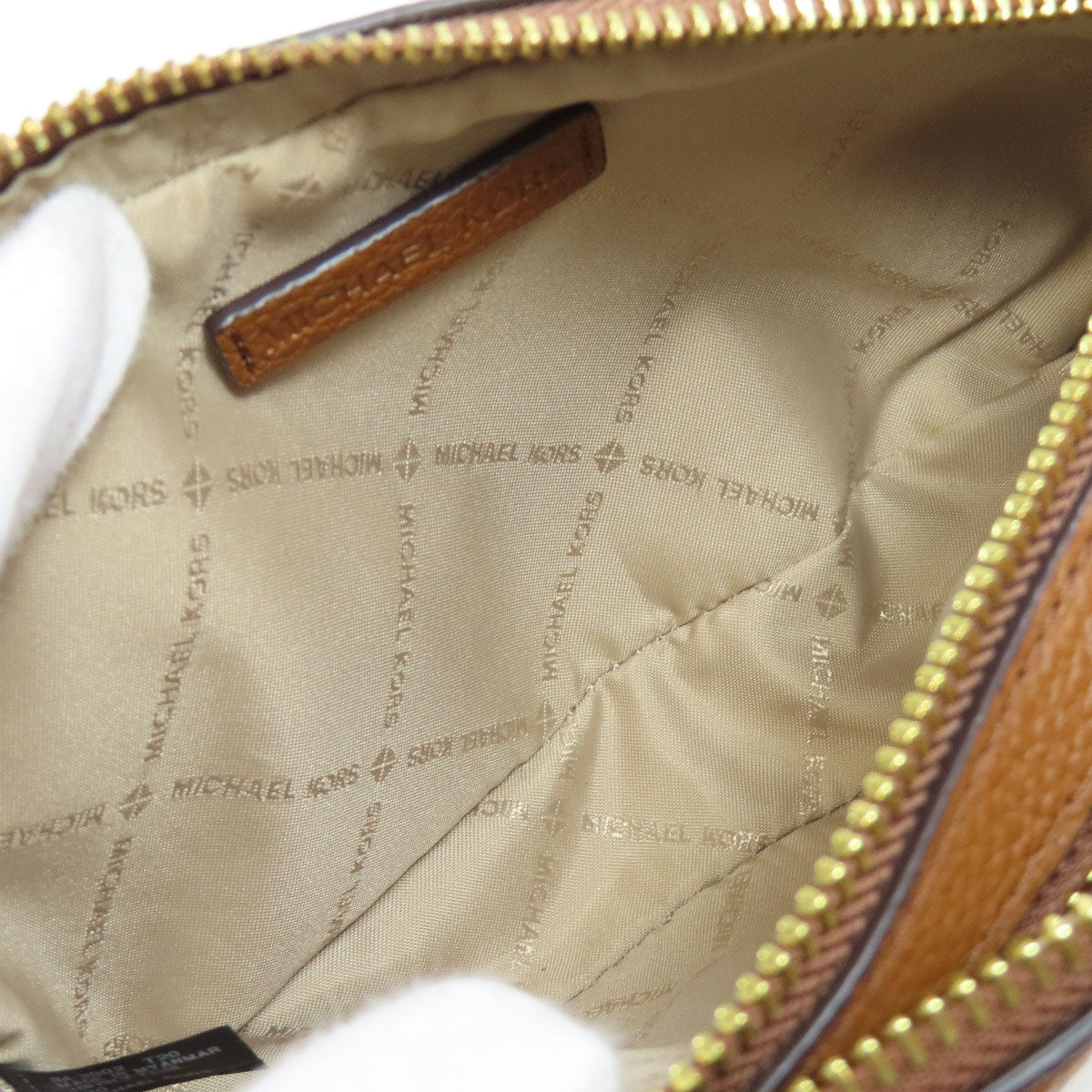 Michael Kors Shoulder Bag Leather Brown Logo