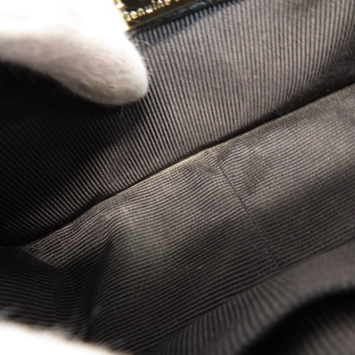 Furla Shoulder Bag Leather Black Chainshoulder Women