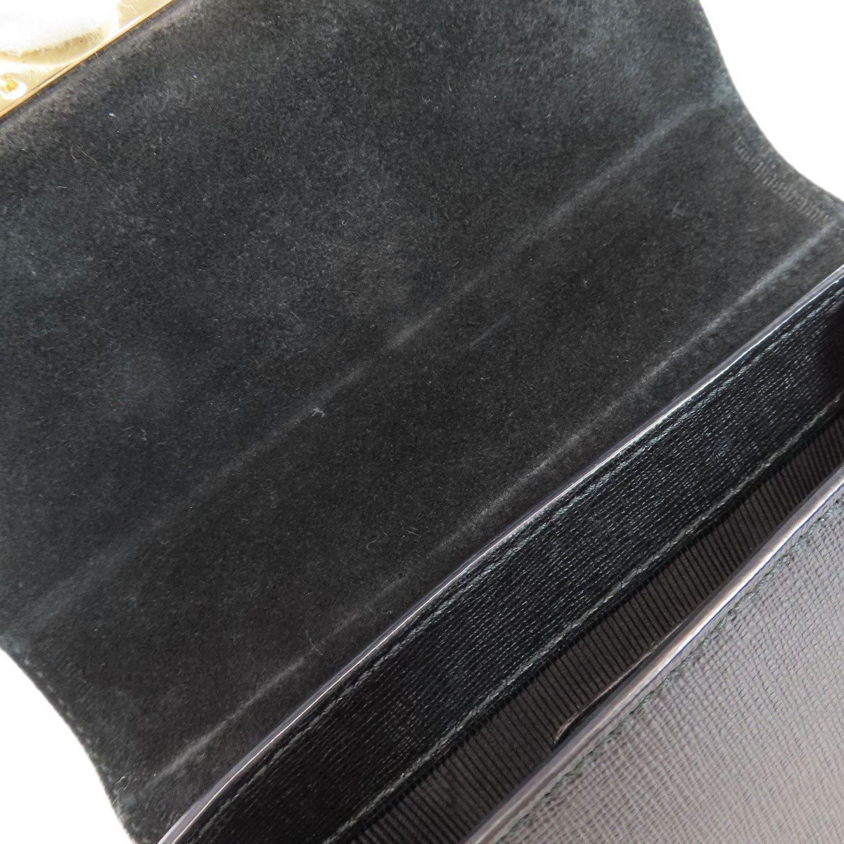 Furla Shoulder Bag Leather Black Chainshoulder Women