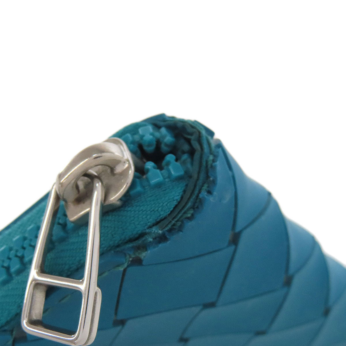 Bottegaveneta Coin Case Rubber Turquoise Intrecciato Women