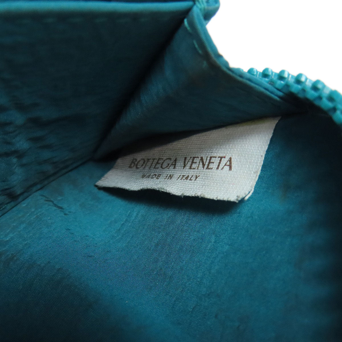 Bottegaveneta Coin Case Rubber Turquoise Intrecciato Women