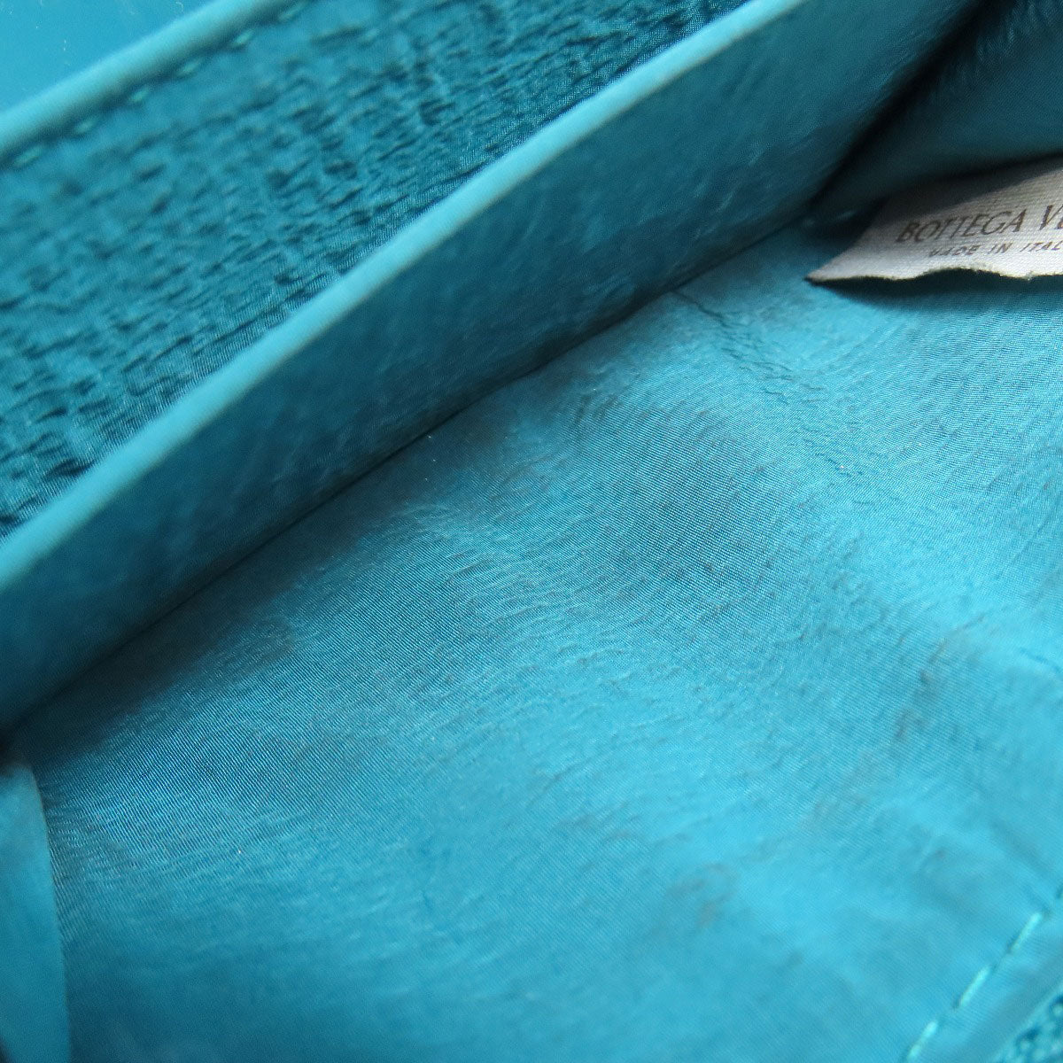 Bottegaveneta Coin Case Rubber Turquoise Intrecciato Women