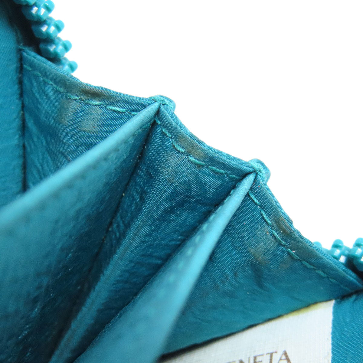 Bottegaveneta Coin Case Rubber Turquoise Intrecciato Women