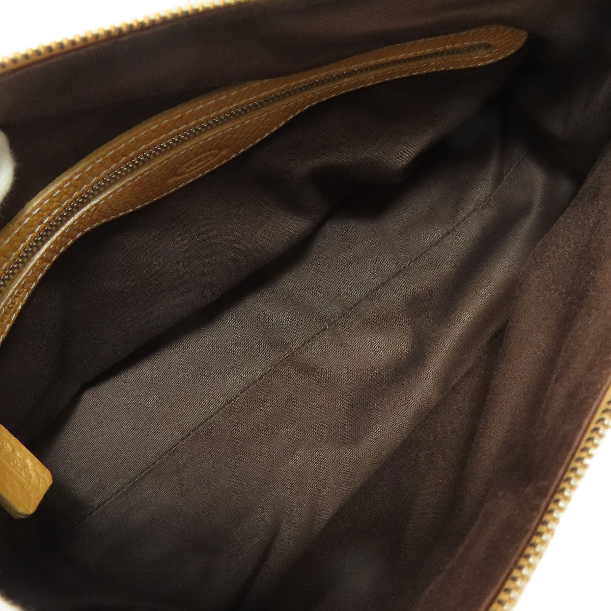 Todfs Handbag Leather Brown Logo Women