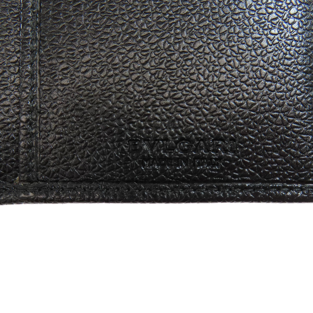 Bvlgari Long Wallet Purse Leather Black Bulgari Bulgari Women