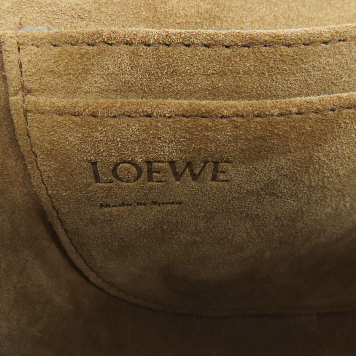 Loewe Shoulder Bag Calfskin Gray Gate Dual Women