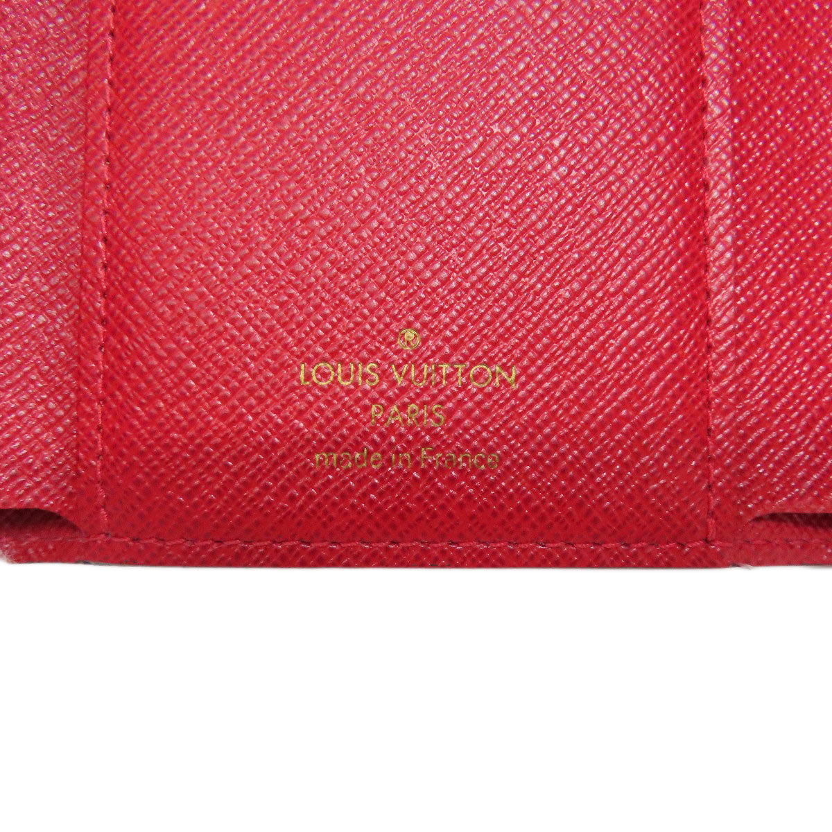 Louis Vuitton Bifold Wallet N41659 Damier Canvas Brown Portefeuille Victorine Women
