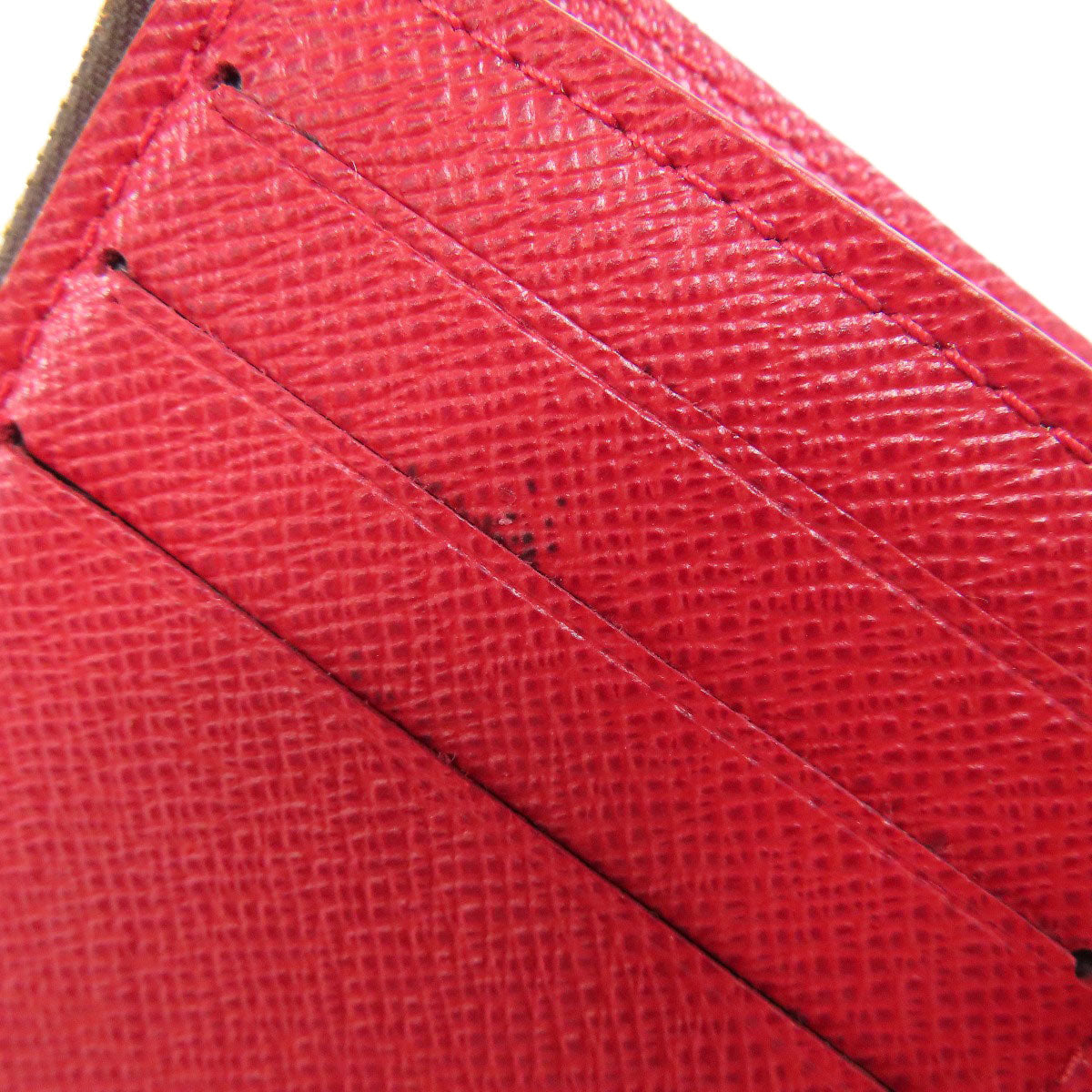 Louis Vuitton Bifold Wallet N41659 Damier Canvas Brown Portefeuille Victorine Women