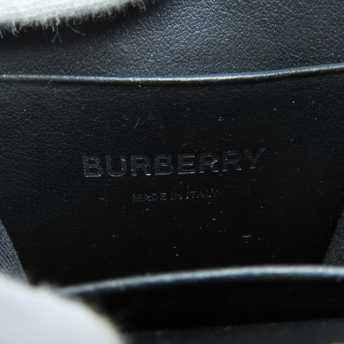 Burberry Coin Case Leather Black Logo Women