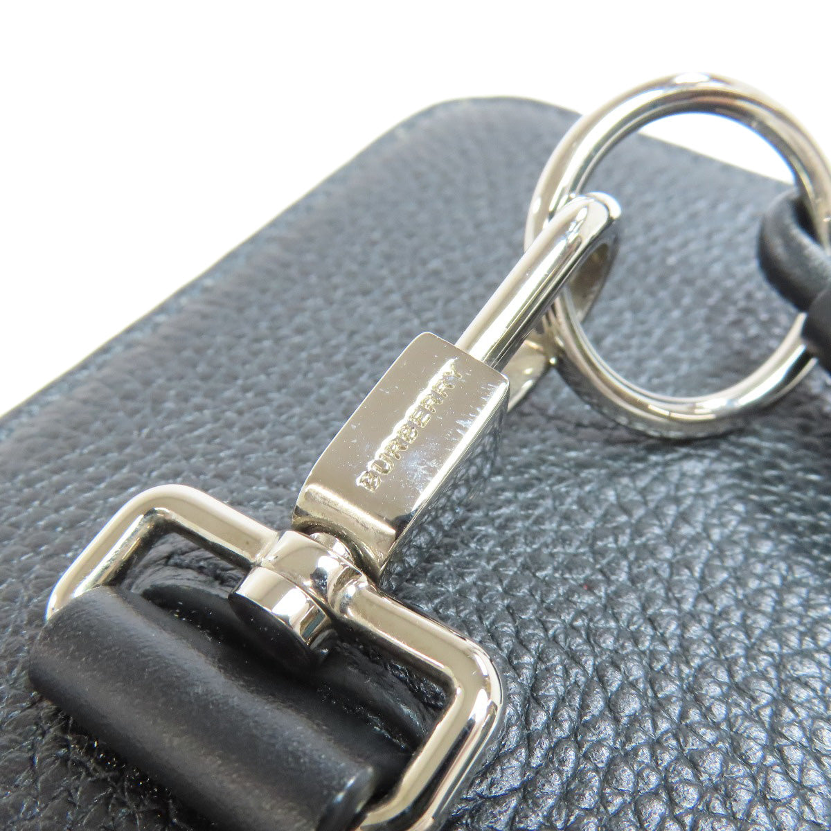 Burberry Coin Case Leather Black Logo Women