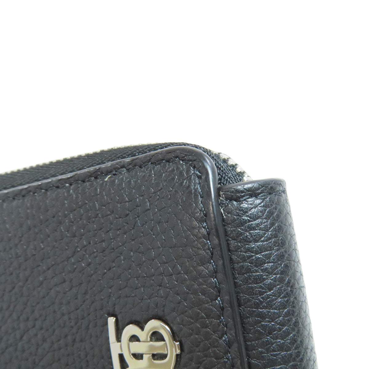 Burberry Coin Case Leather Black Logo Women