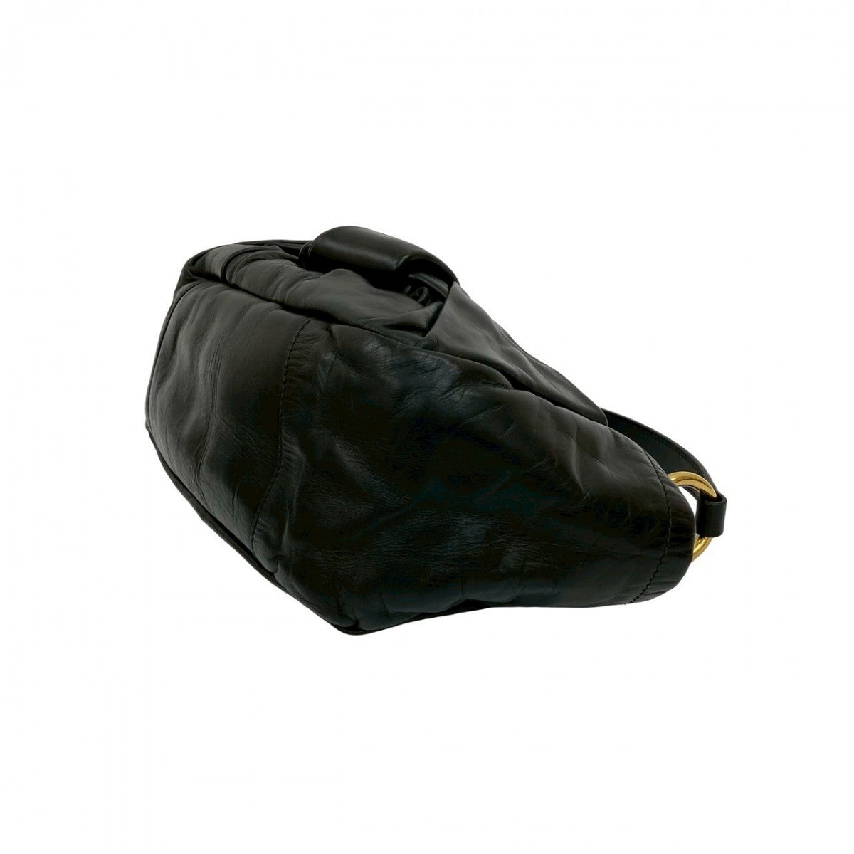 Prada Shoulder Bag Leather Black