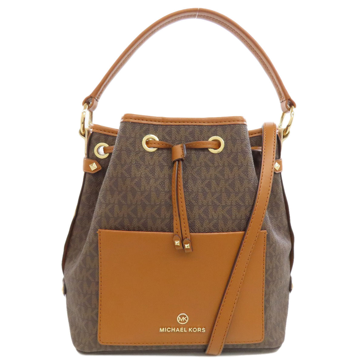 Michael Kors Handbag Pvc Brown Mk Signature 2Way
