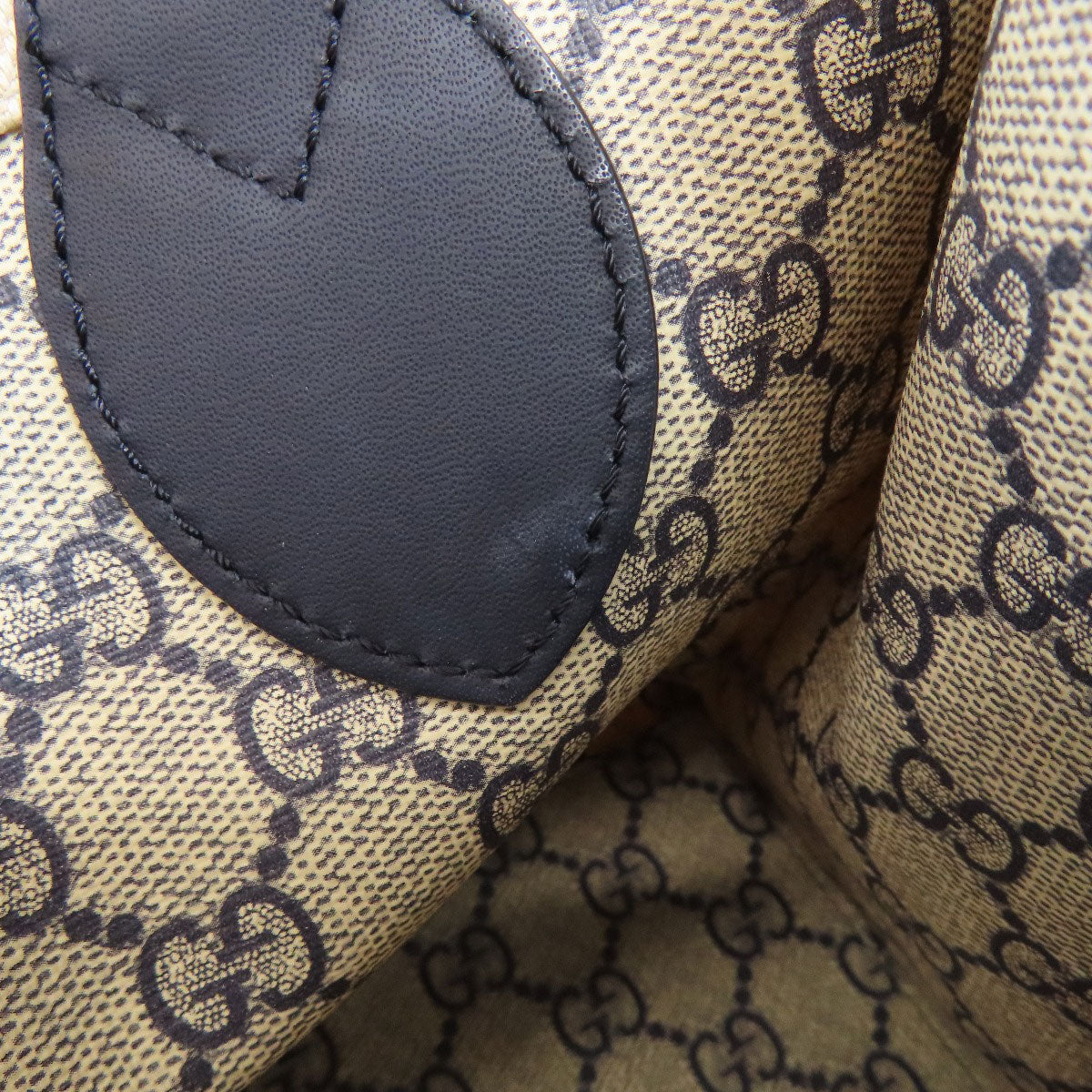 Gucci Handbag 772144 Canvas Beige Japan Exclusive Gucci Print Mini 2Way Women