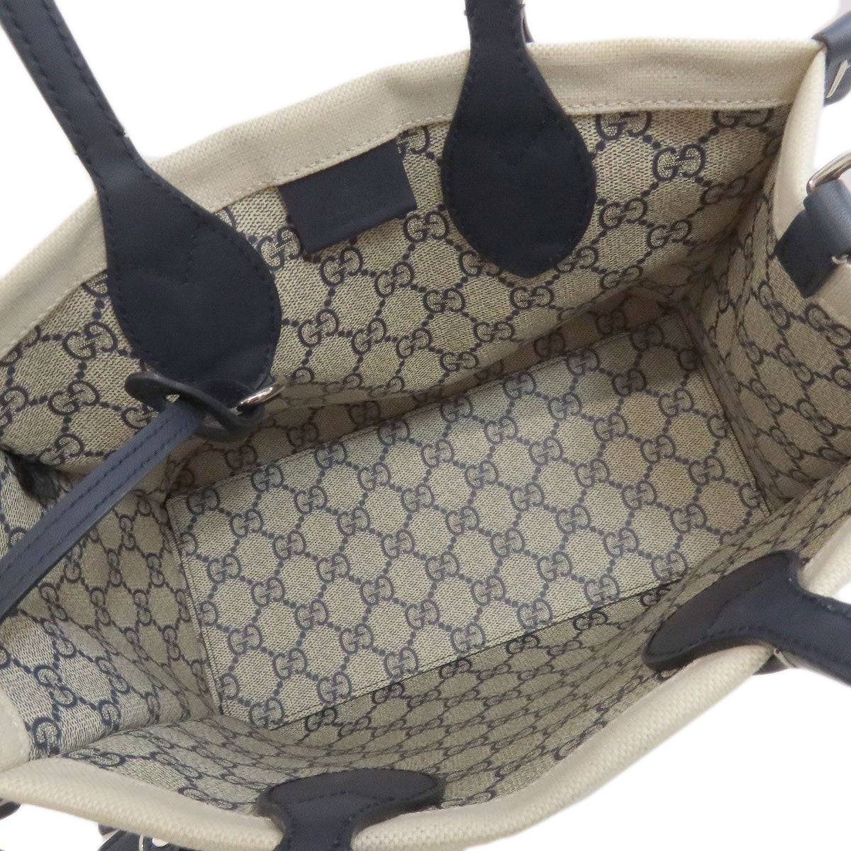 Gucci Handbag 772144 Canvas Beige Japan Exclusive Gucci Print Mini 2Way Women