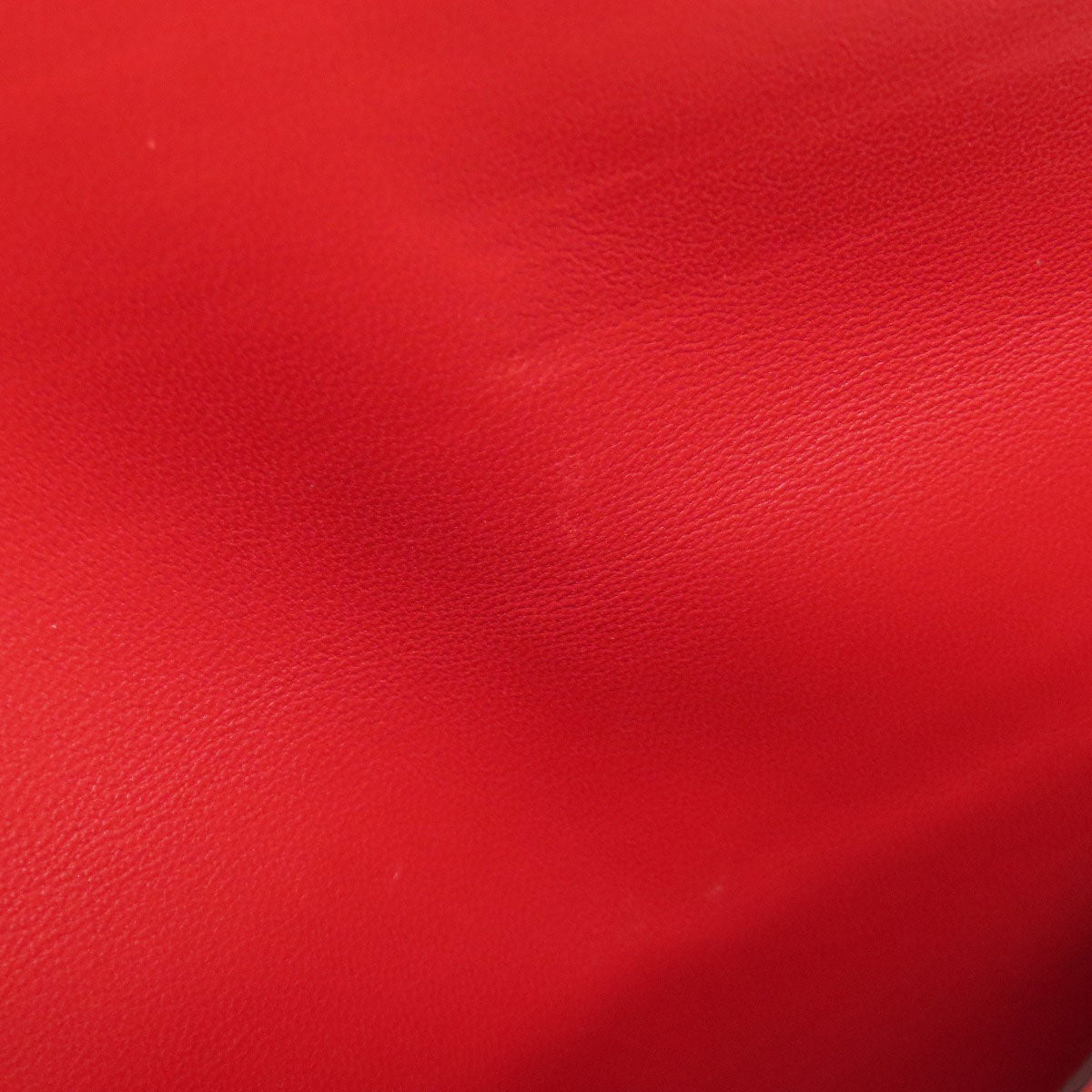 Hermes Long Wallet Purse Togo Red Dogon Long Silvermetal Women