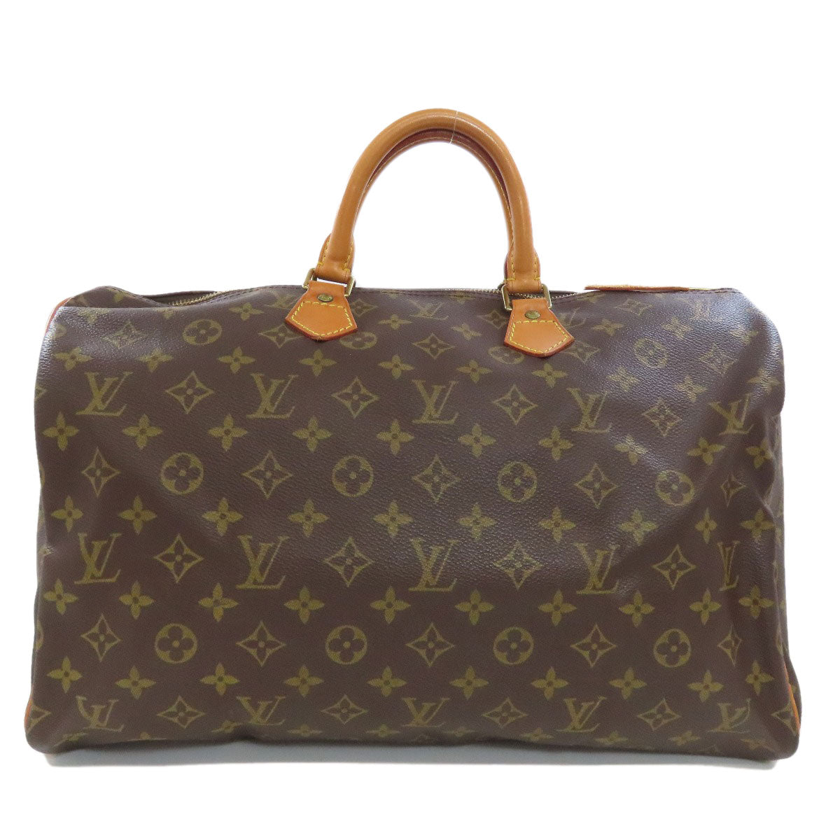 Louis Vuitton Boston Duffel Bag M41522 Monogram Canvas Brown Speedy 40 Women