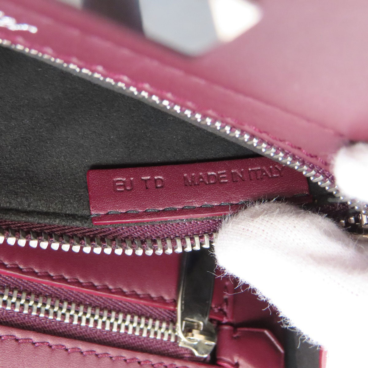 Cartier Handbag Leather Red 2Way Women
