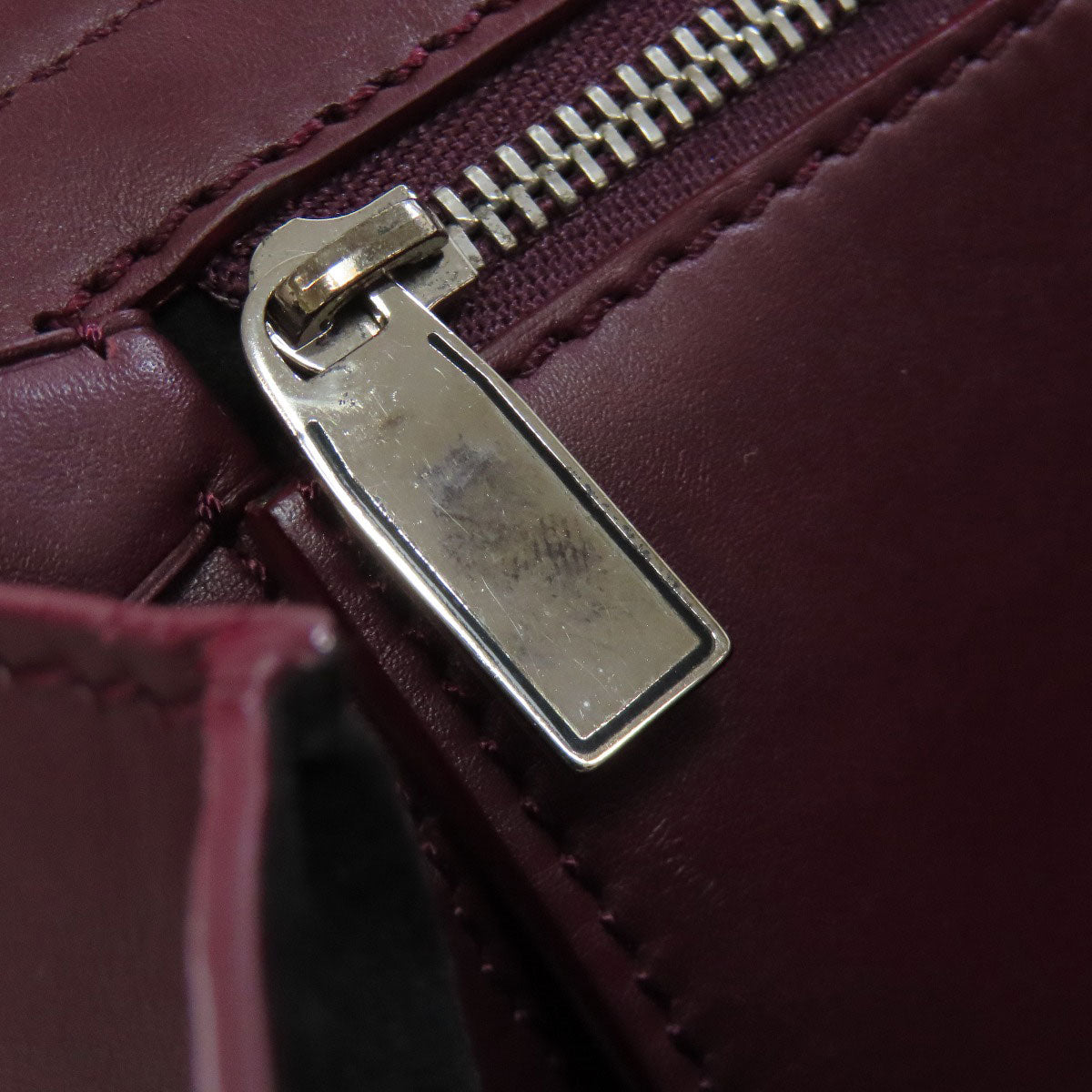 Cartier Handbag Leather Red 2Way Women