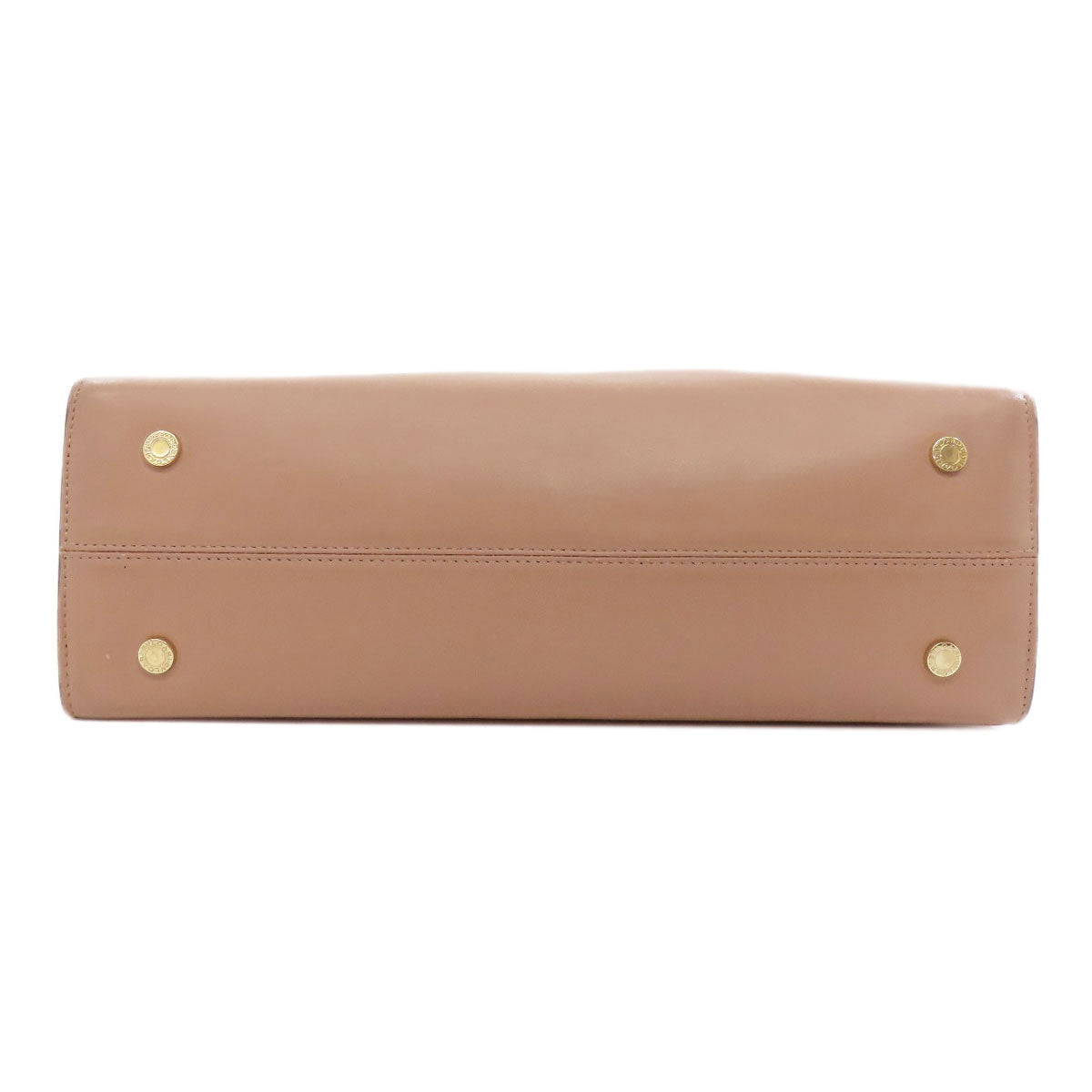 Bvlgari Tote Bag Leather Beige 2Way