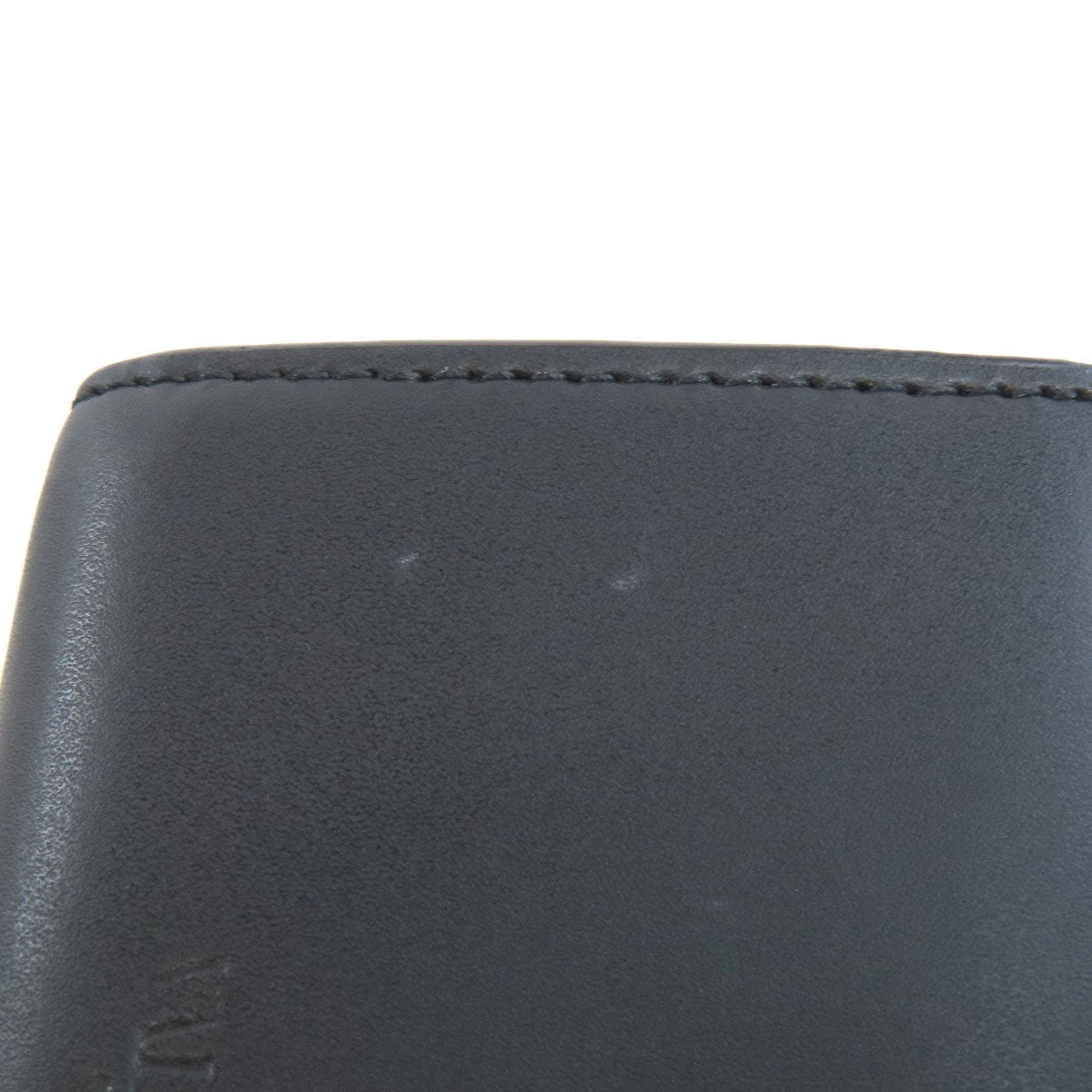 Valentino Bifold Wallet Leather Black Logo Tri-Fold Wallet Women