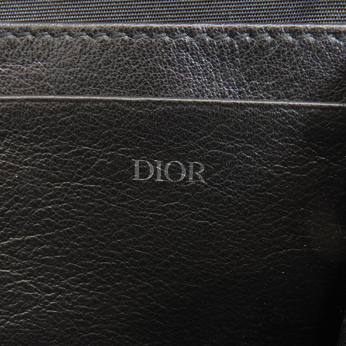 Christian Dior Shoulder Bag Leather Black Trotter Pattern Women