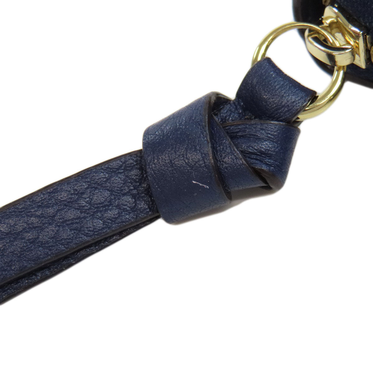 Bally Coin Case Leather Navy Barry Stripe Mens