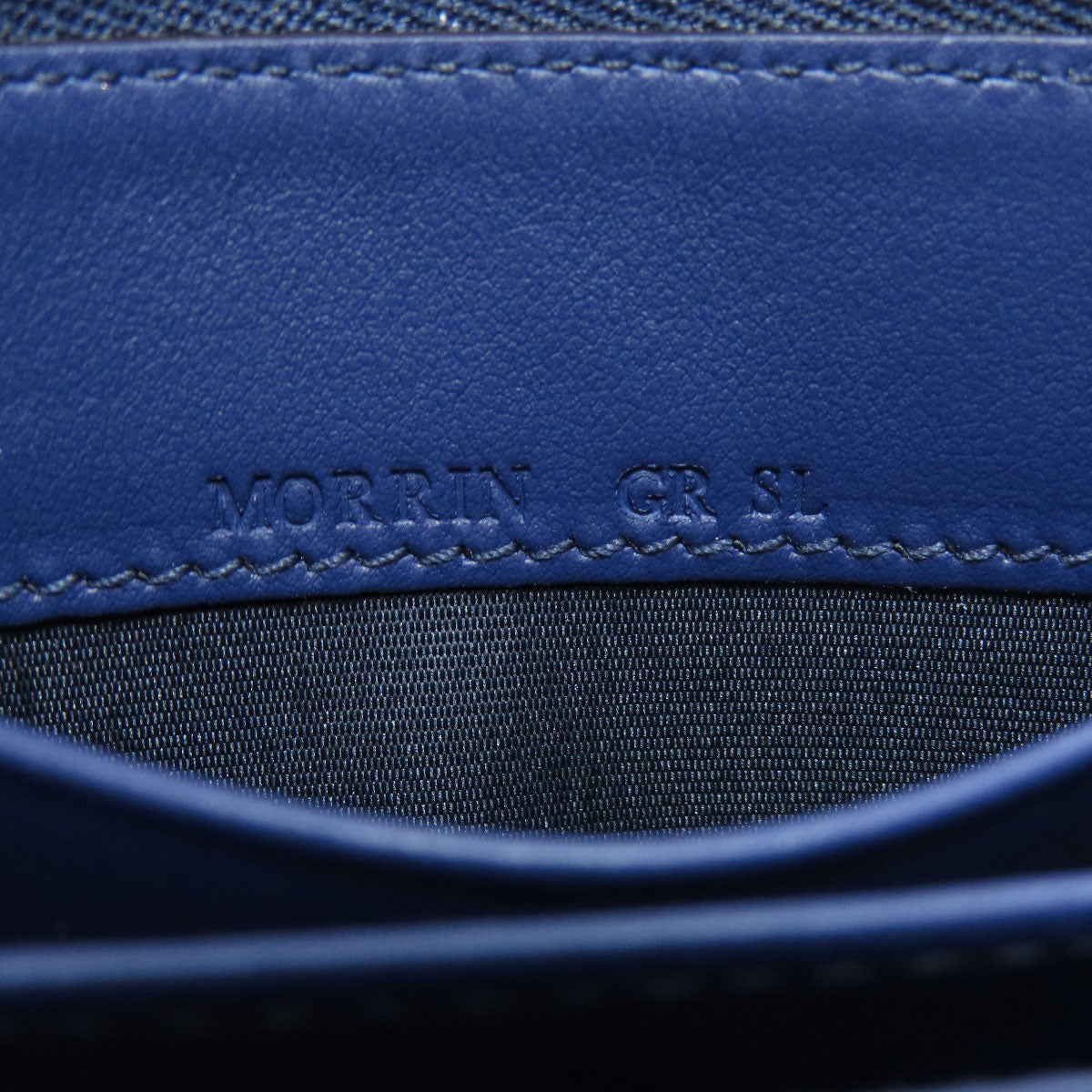 Bally Coin Case Leather Navy Barry Stripe Mens