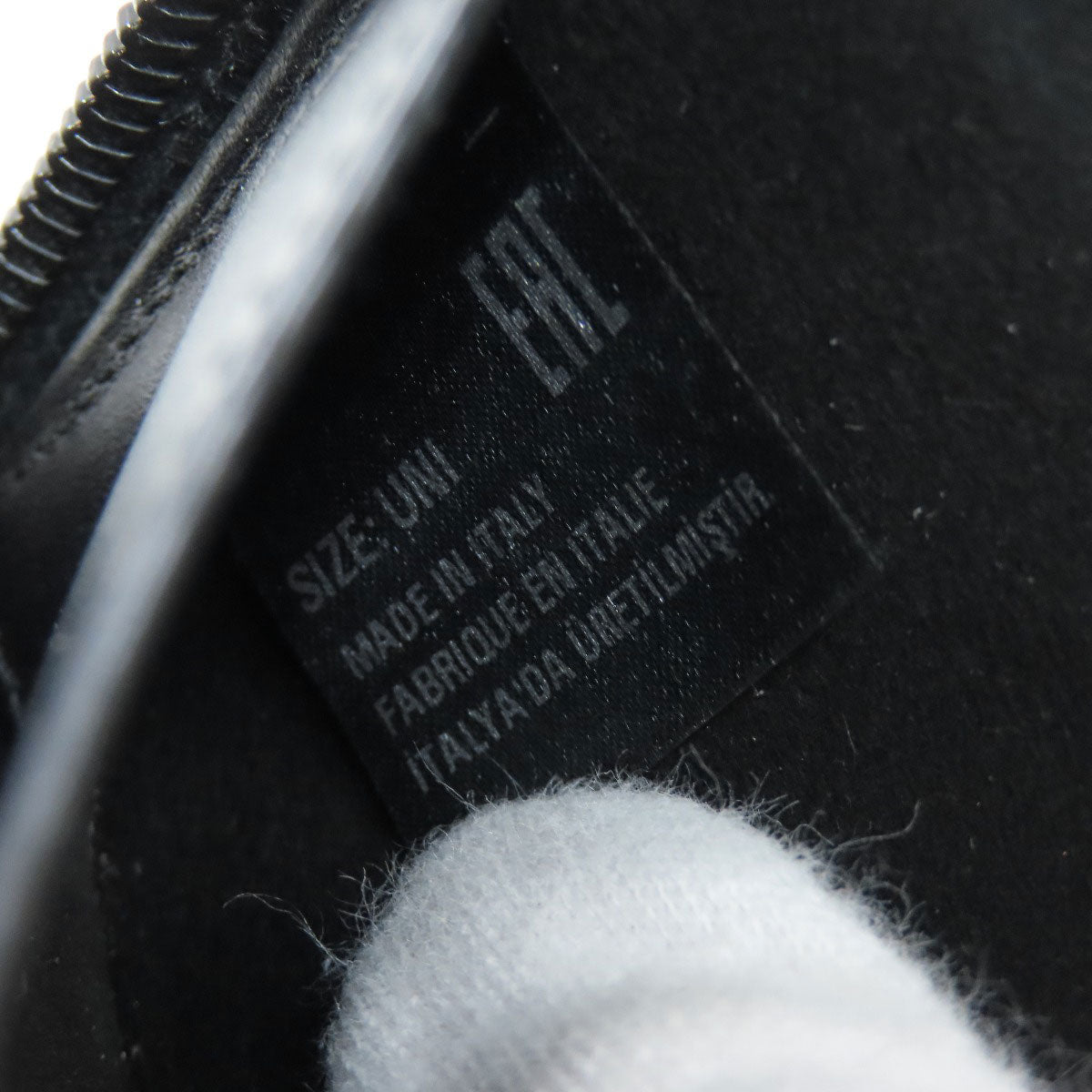 Maison Margiela Long Wallet Purse Leather Black Logo Women