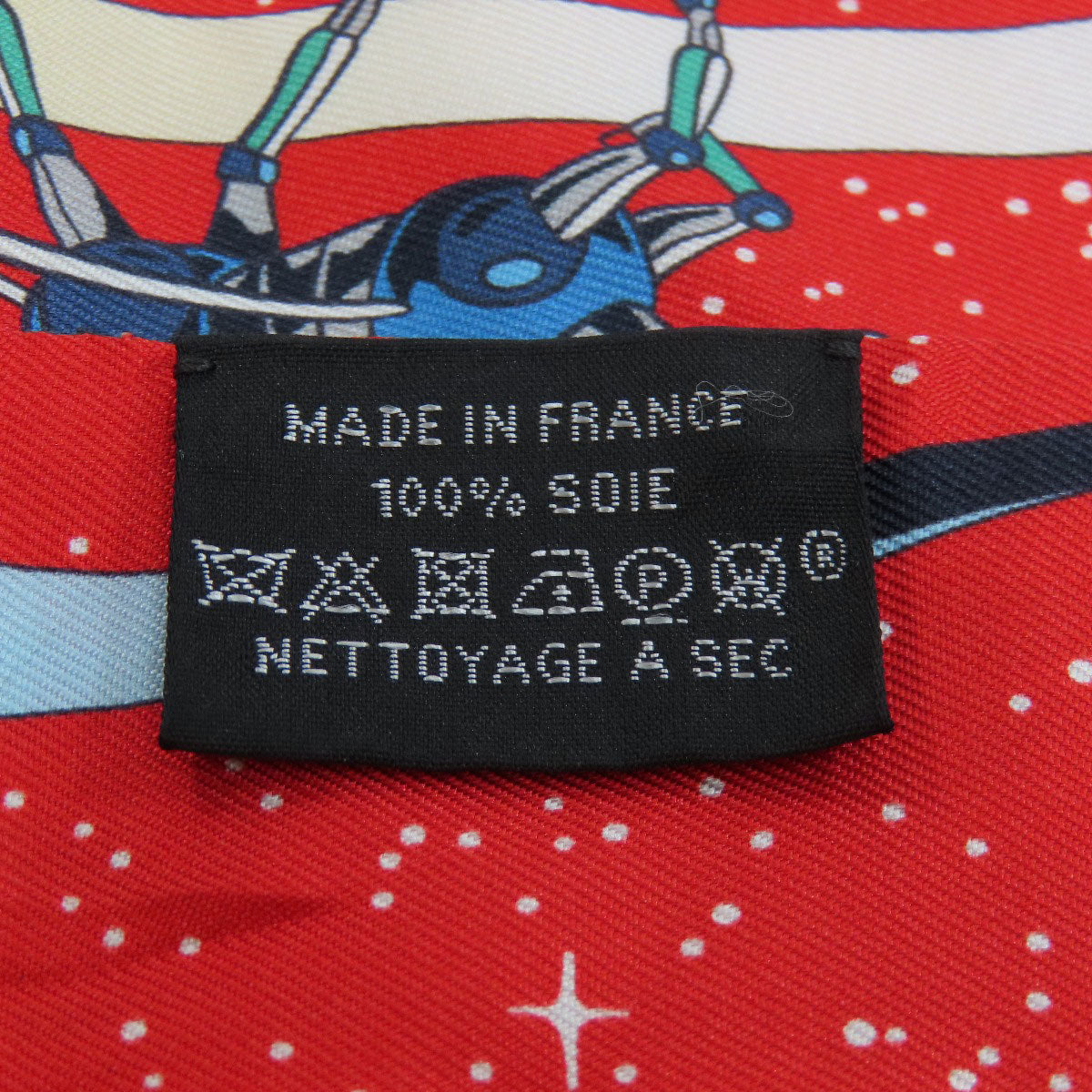 Hermes Scarf Silk Red Twilly Women