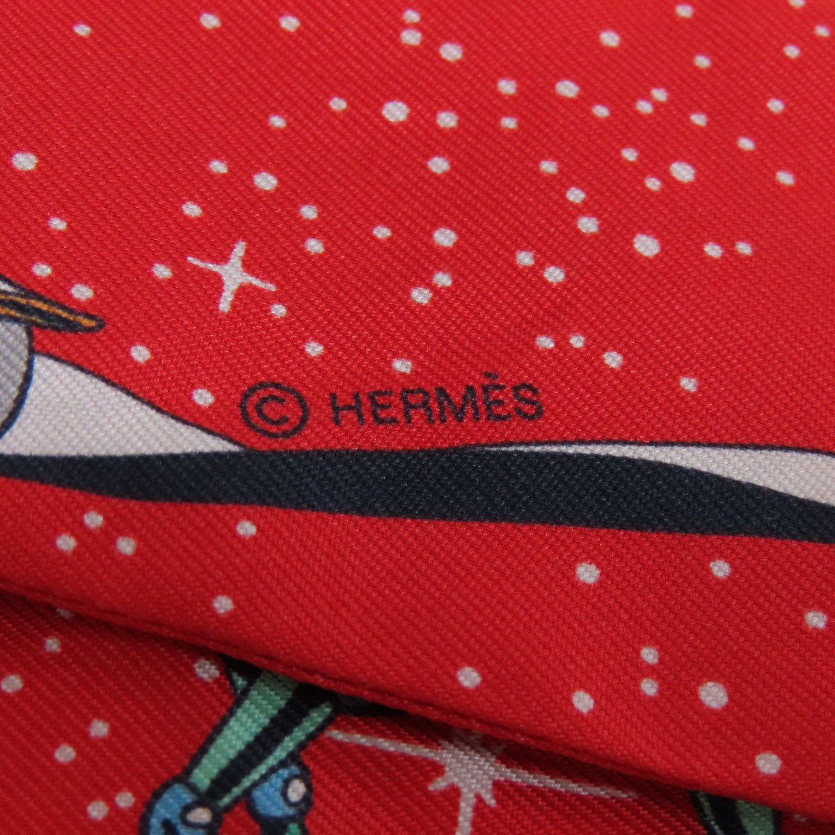 Hermes Scarf Silk Red Twilly