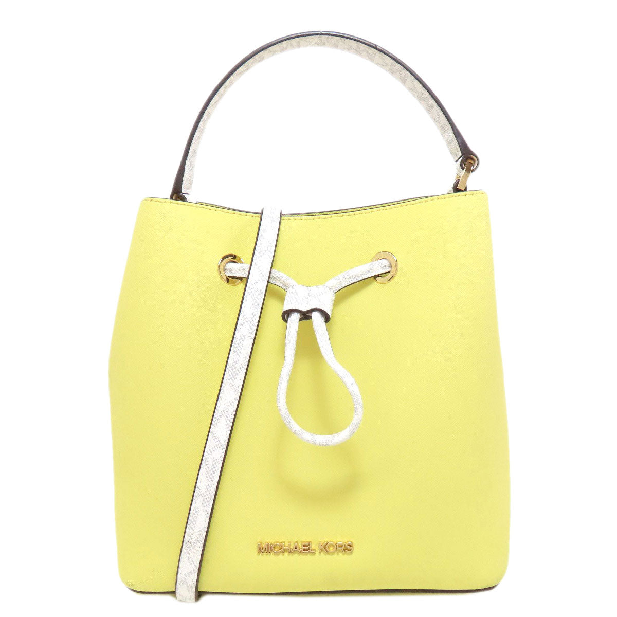 Michael Kors Handbag Leather Yellow 2Way Women