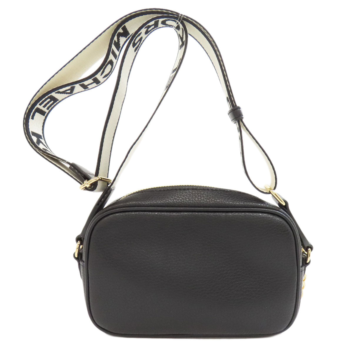 Michael Kors Shoulder Bag Leather Black Logo Women