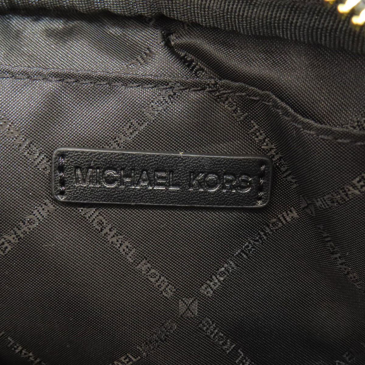 Michael Kors Shoulder Bag Leather Black Logo Women