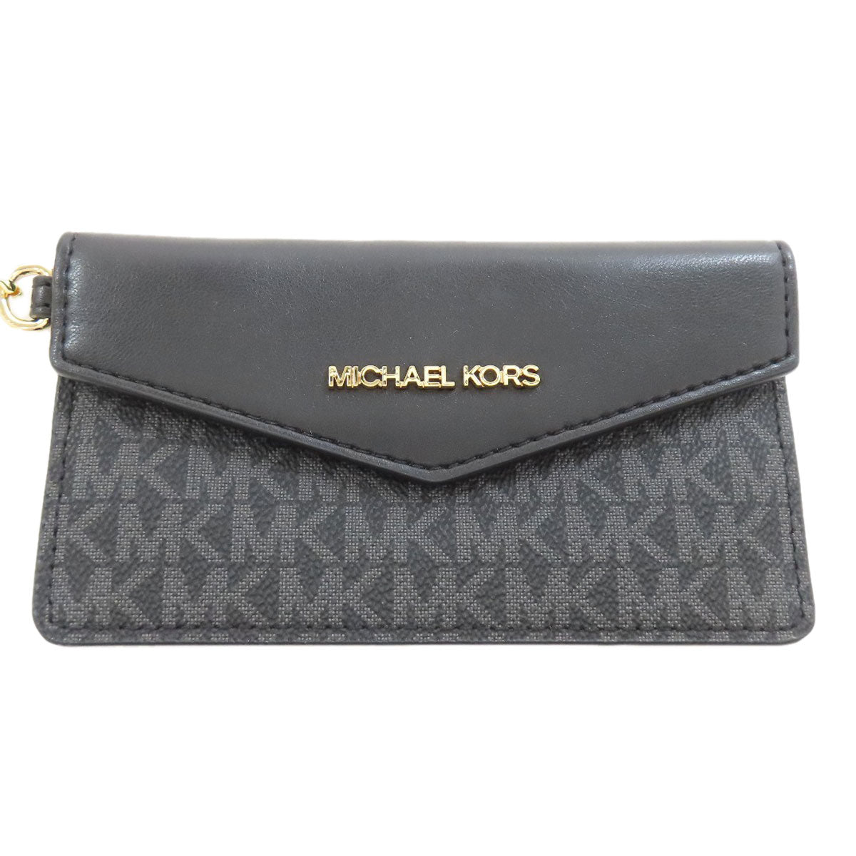 Michael Kors Shoulder Bag Leather Black Logo Women