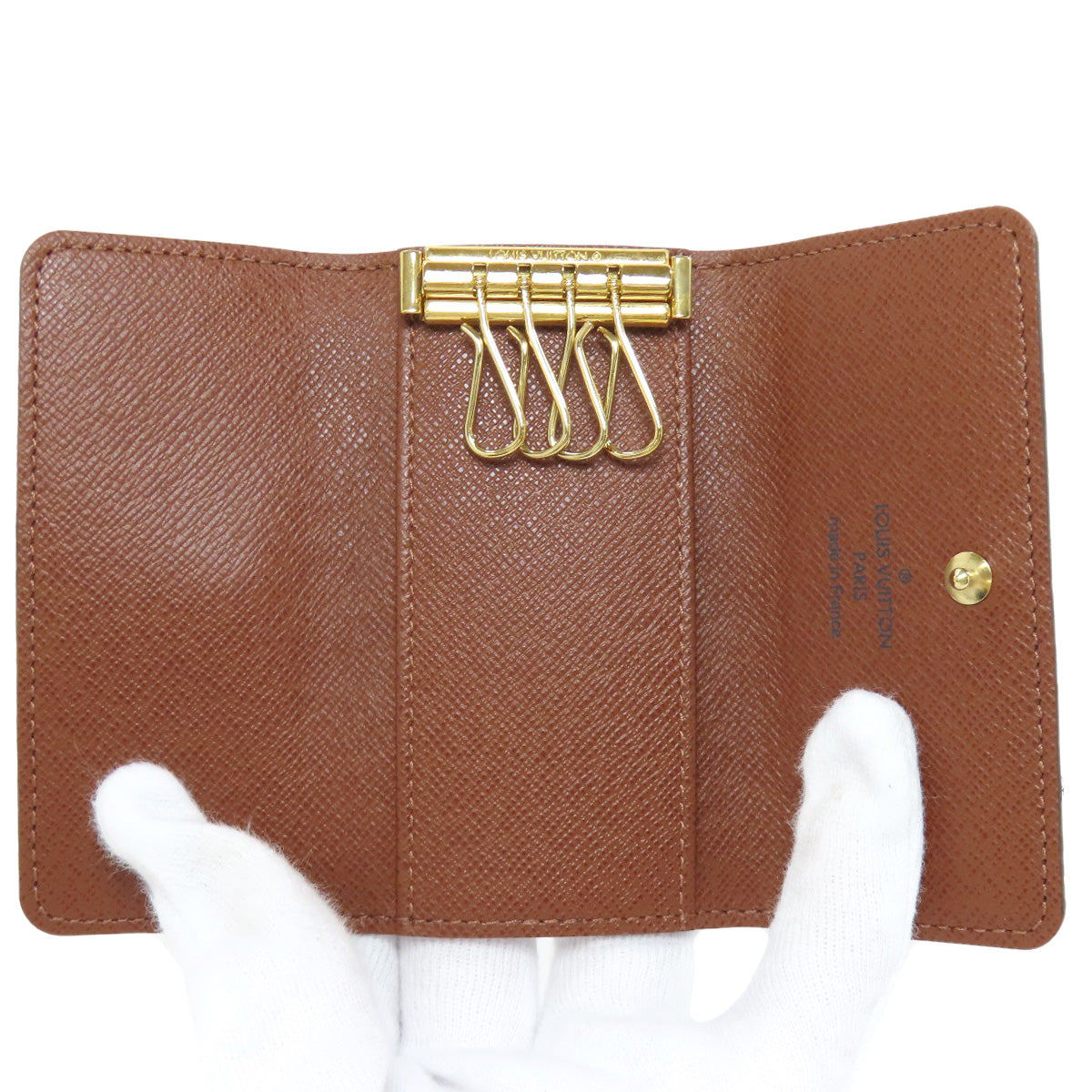Louis Vuitton Key Case Key Holder M62631 Monogram Canvas Brown Multicles Women(Unisex)
