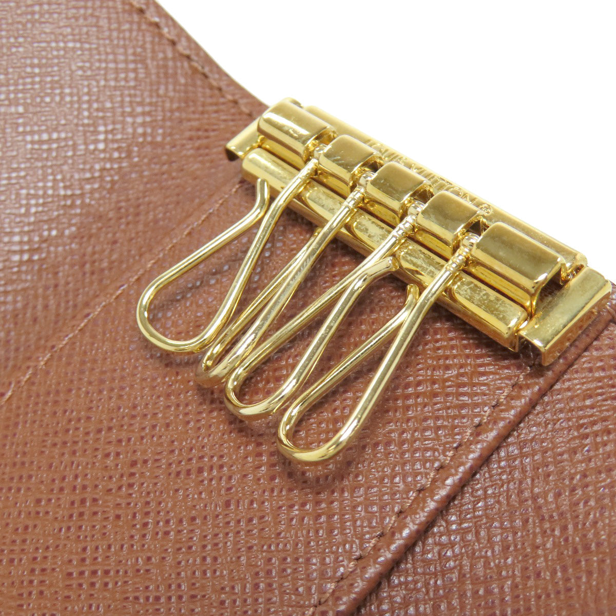 Louis Vuitton Key Case Key Holder M62631 Monogram Canvas Brown Multicles Women(Unisex)