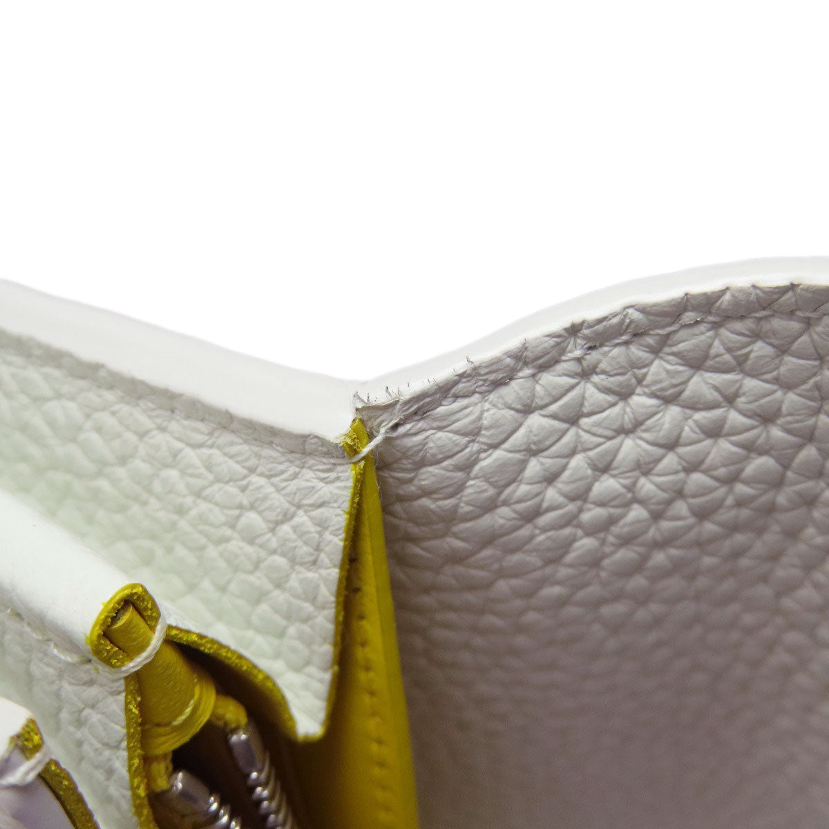 Louis Vuitton Long Wallet Purse M81890 Taurillon Clemence Leather White Portefeuille Capucines