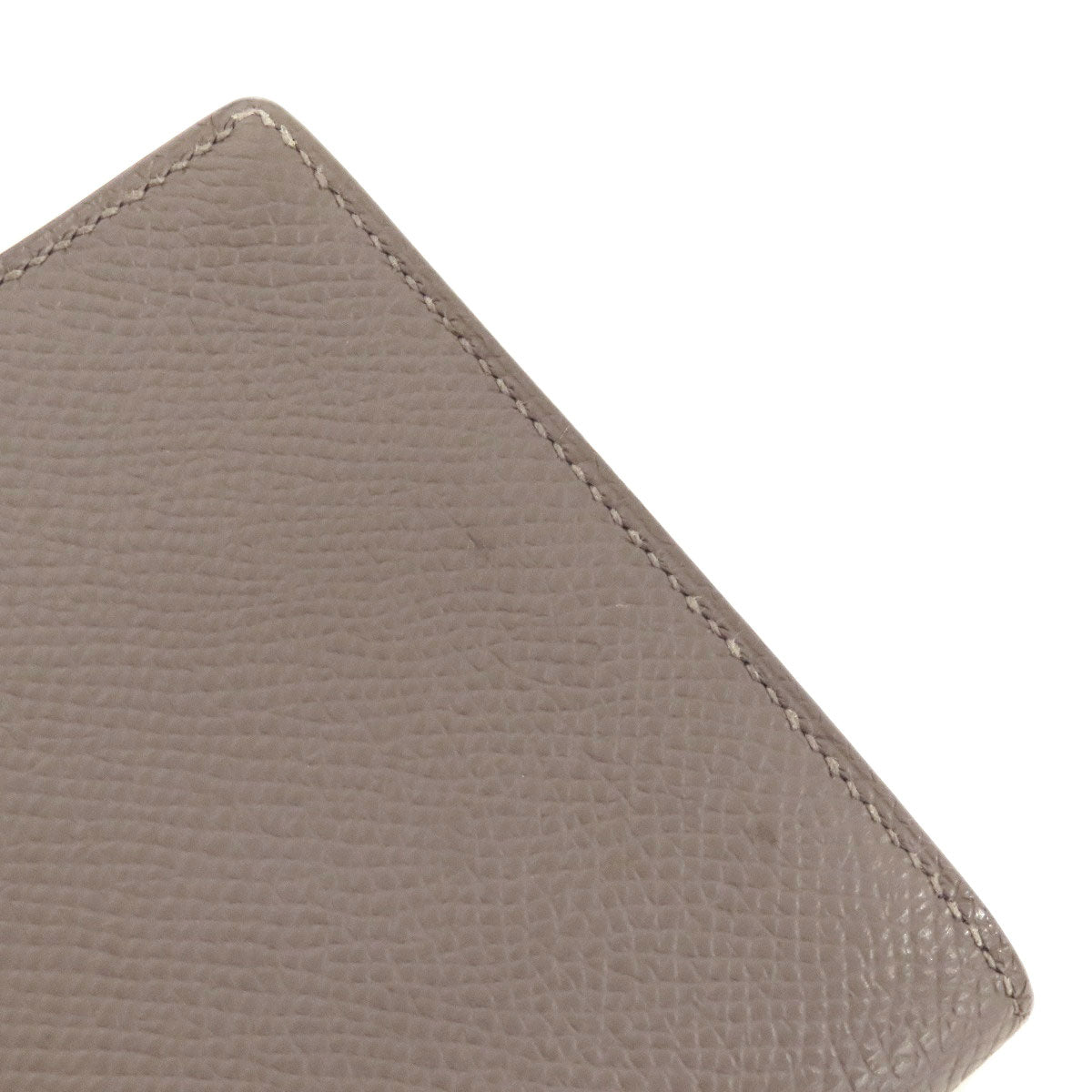 Hermes Long Wallet Purse Epsom Gray Bearn Soufflet Ethan Gold Metal Women