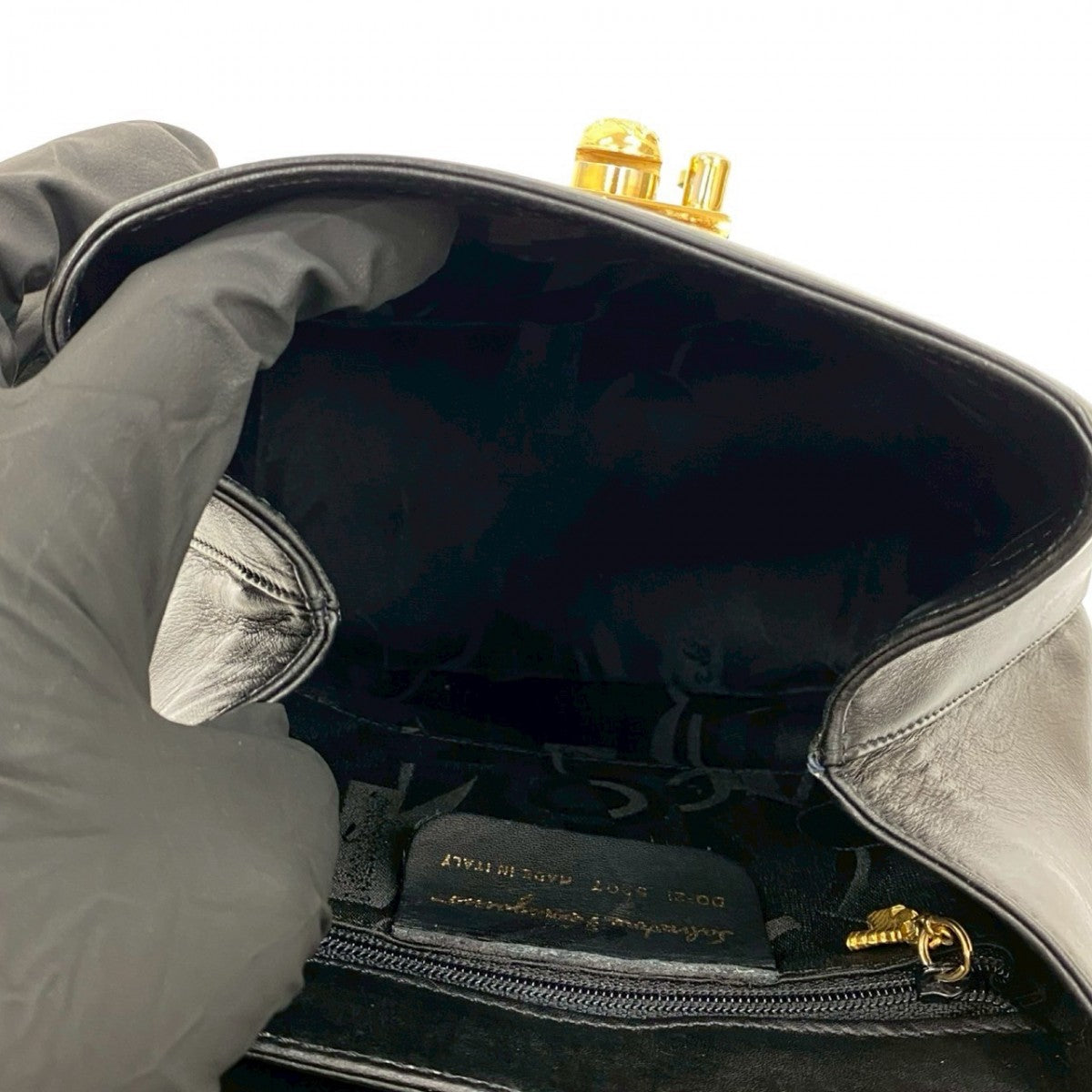 Salvatore Ferragamo Backpack Leather Black