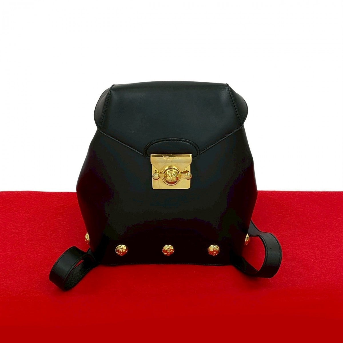 Salvatore Ferragamo Backpack Leather Black
