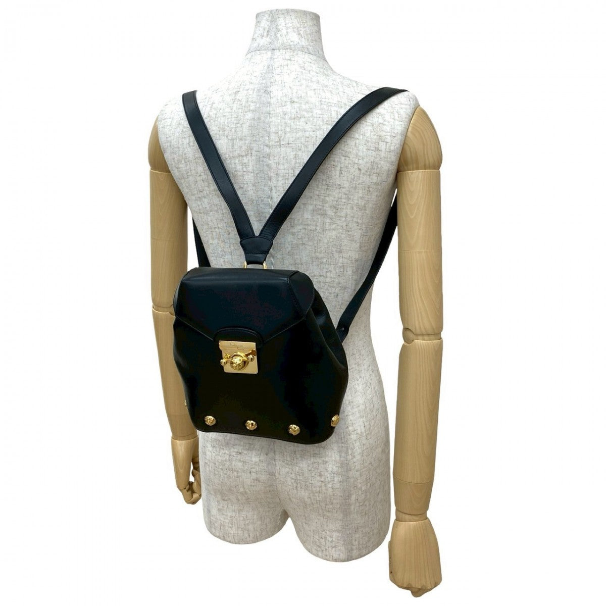 Salvatore Ferragamo Backpack Leather Black