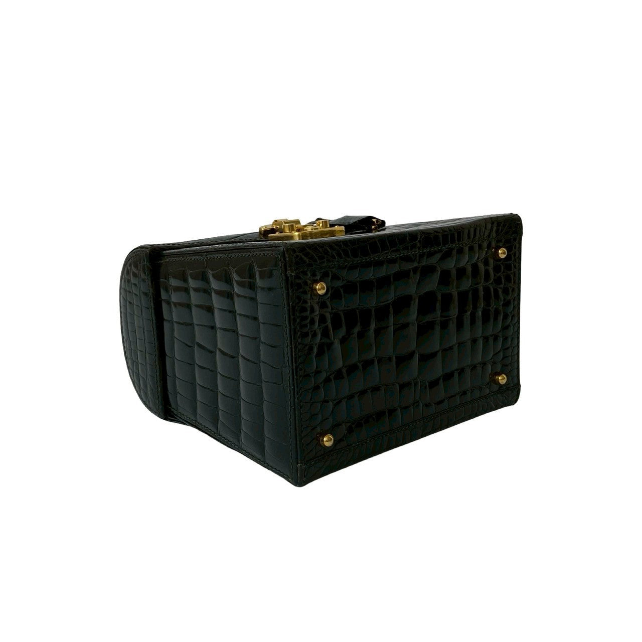 Gucci Handbag Leather Black Ready Lock