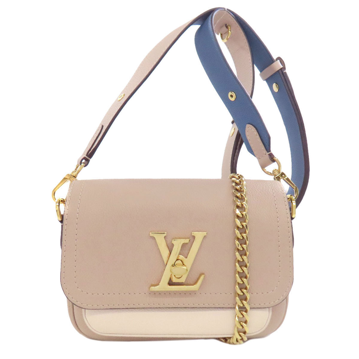Louis Vuitton Shoulder Bag M58554 Calfskin Beige Rock Me Tender Women