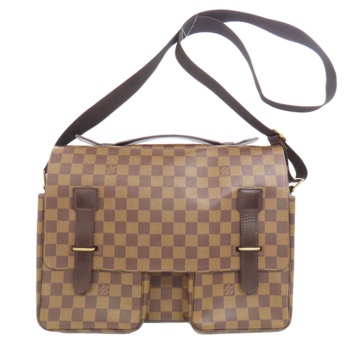 Louis Vuitton Handbag N42270 Damier Canvas Brown Broadway Women