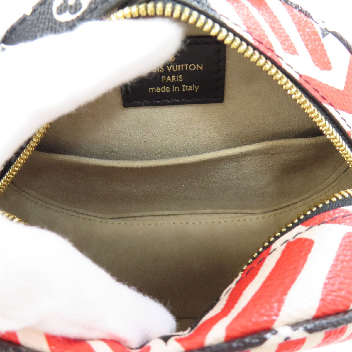 Louis Vuitton Shoulder Bag M45366 Monogram Giant Red Bowt Chapot Supreme Women