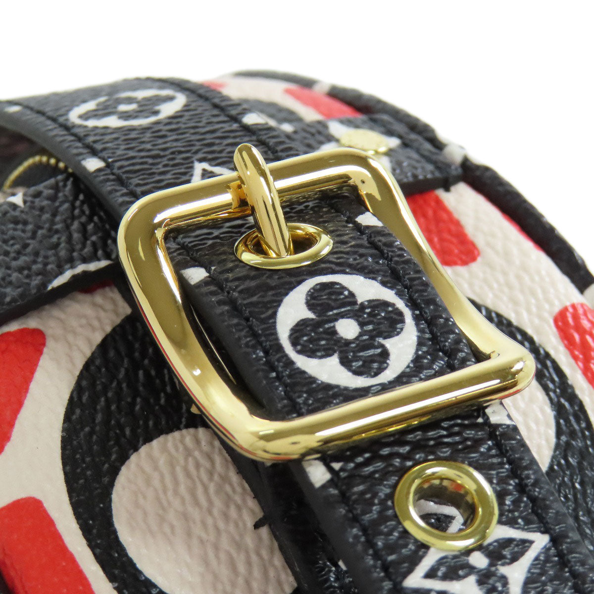 Louis Vuitton Shoulder Bag M45366 Monogram Giant Red Bowt Chapot Supreme Women