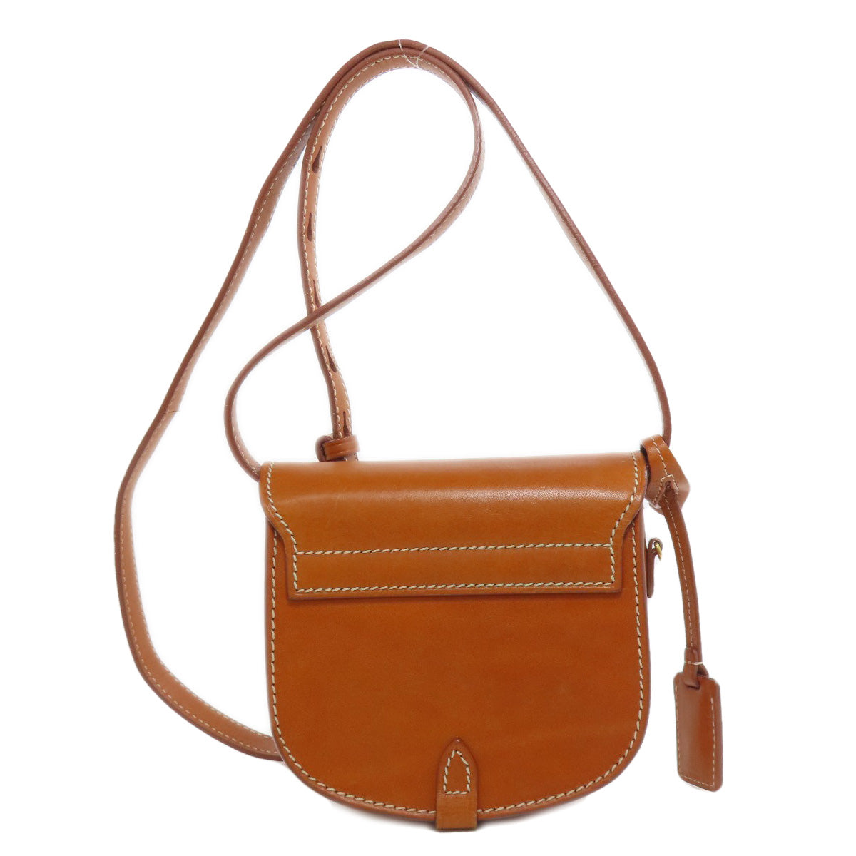 Saint Laurent Shoulder Bag Leather Brown Logo Women
