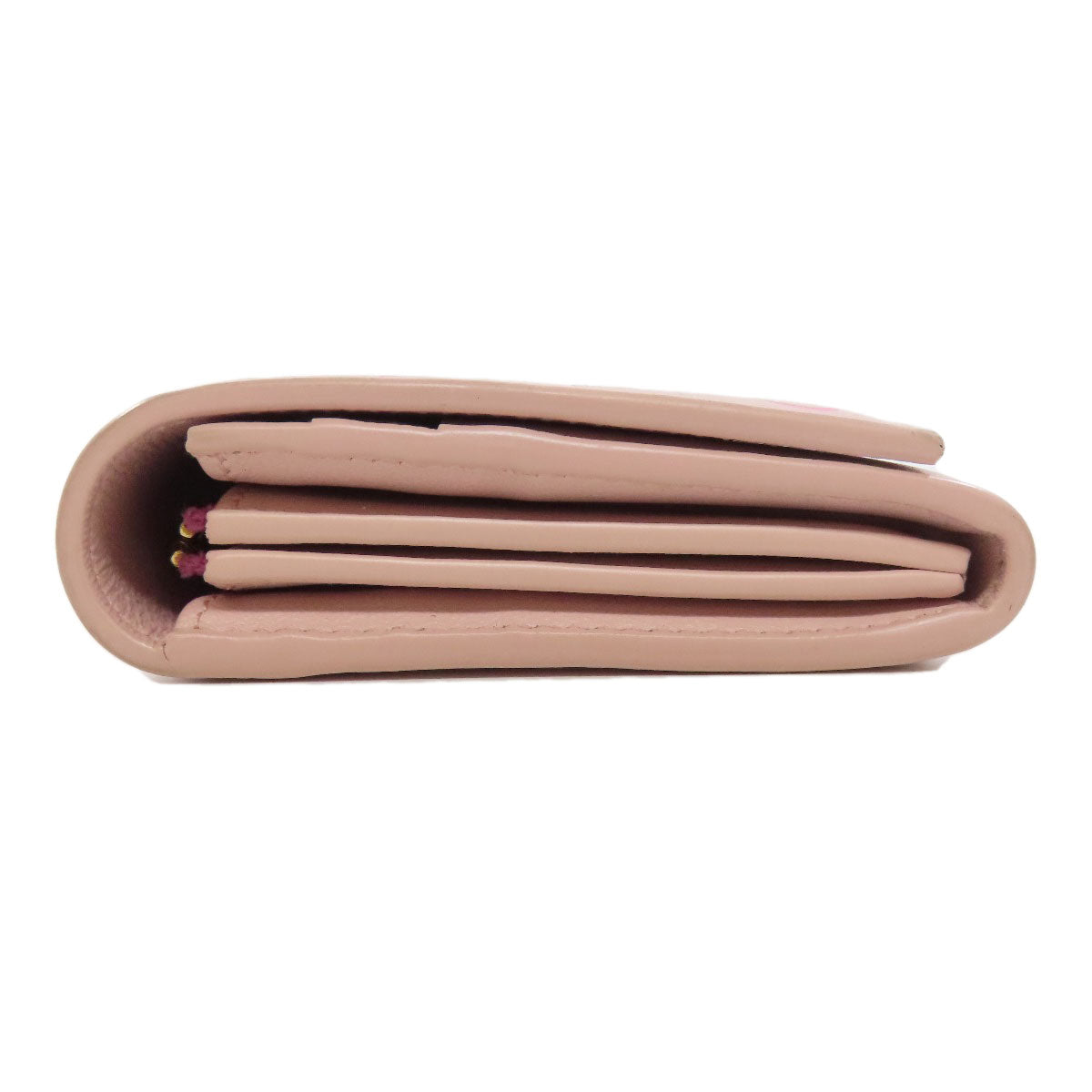 Bvlgari Long Wallet Purse Leather Pink Logo Mania Women